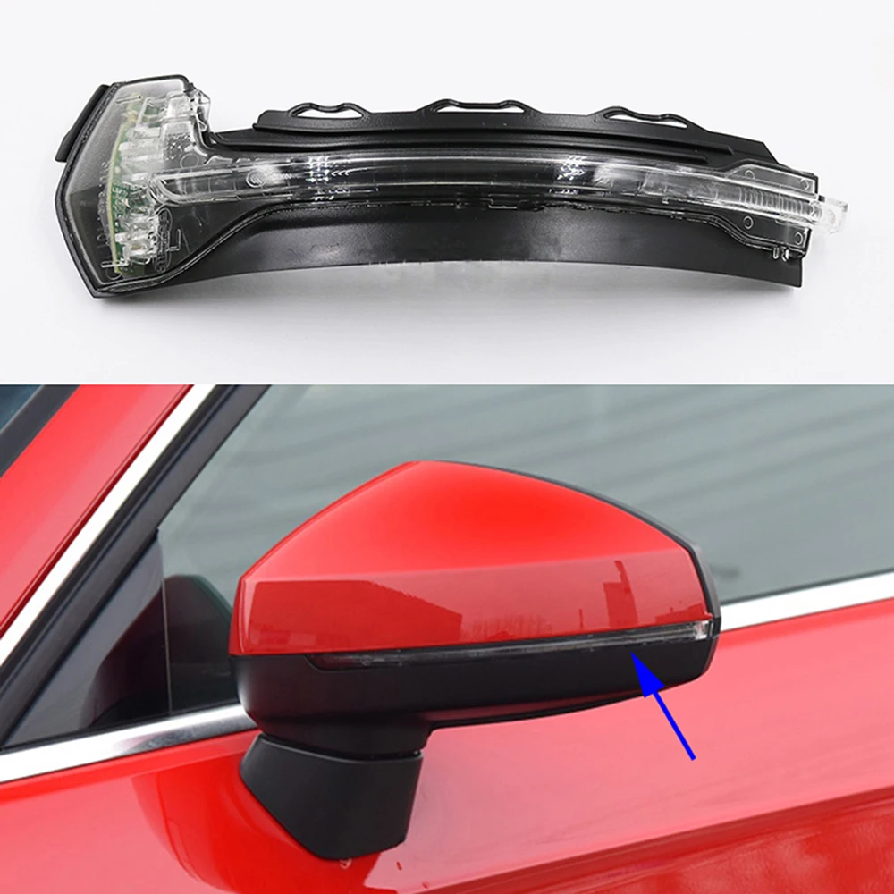 Автомобильный зеркальный светильник заднего вида с поворотным сигналом и