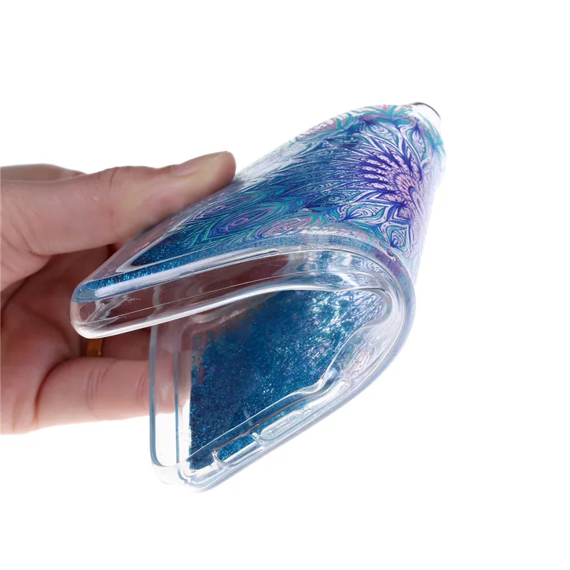 Мягкий пластиковый чехол с блестками TPU для телефона принтом девочек птиц собак