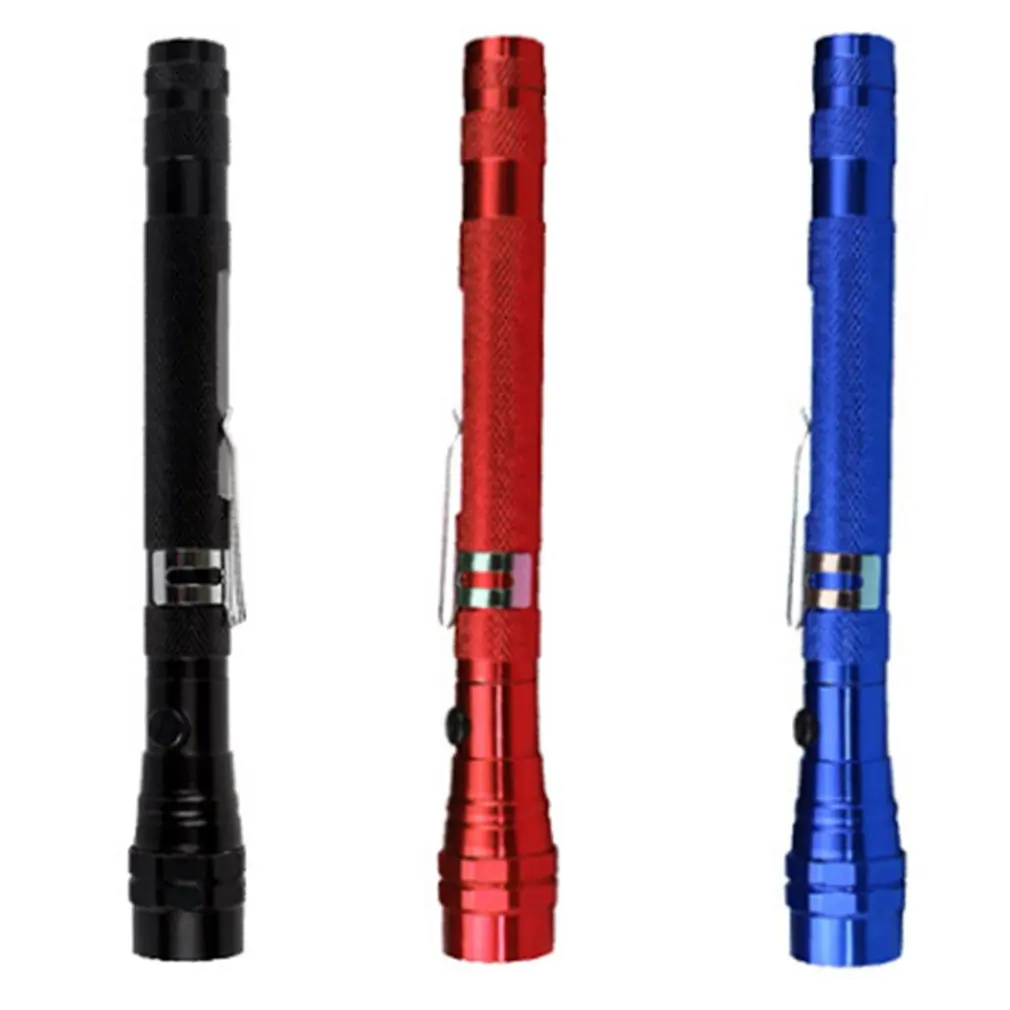 Портативный Мини Тактический Телескопический фонарик Намагниченный гибкий
