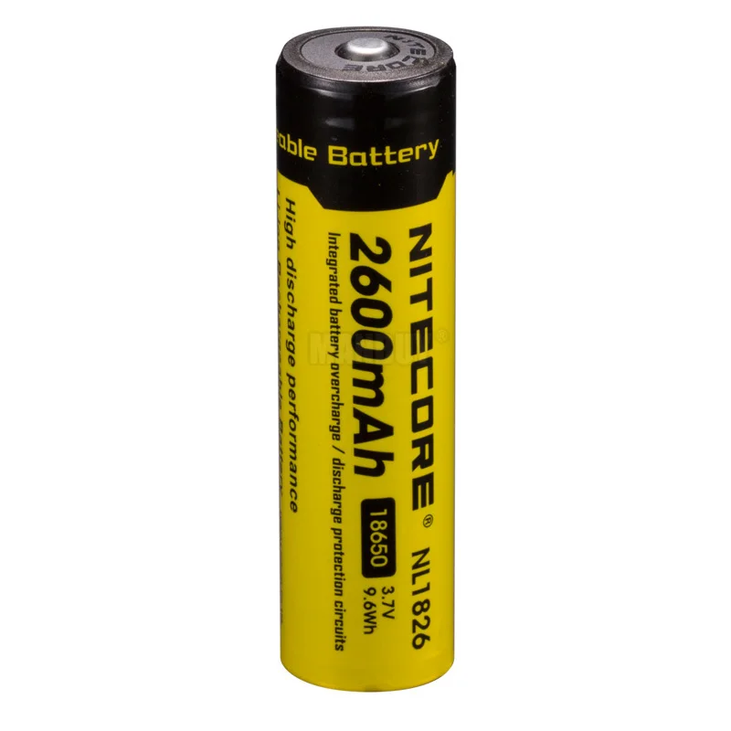 2021 оригинальный NITECORE NL1826/NL186 2600 мА/ч 3 7 V 9.6Wh Защищенный 18650 литий-ионный