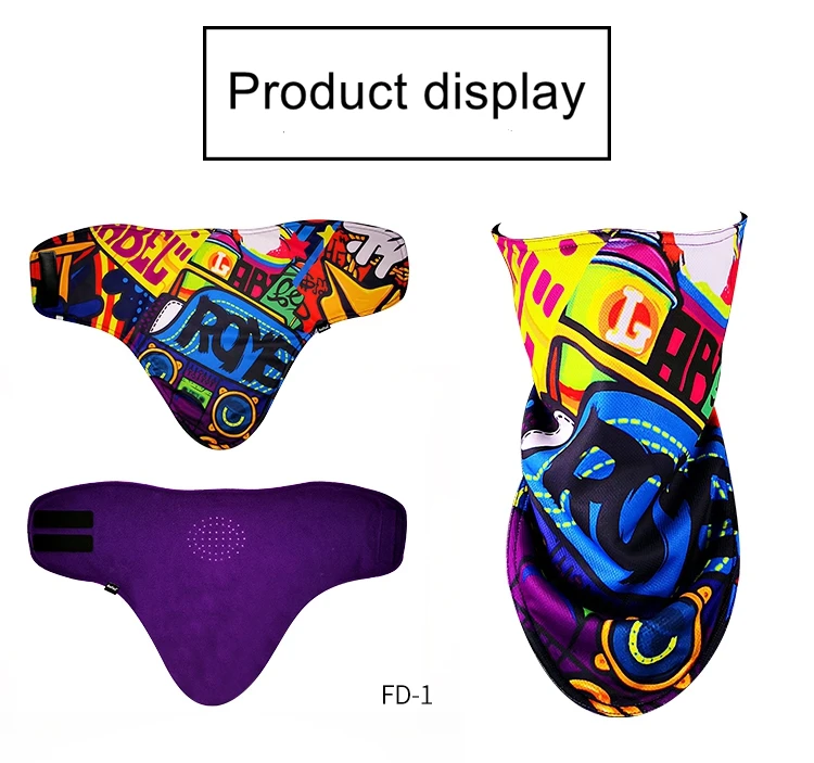 Adult Ski bicycle Face Mask Cycling Winter Warm bike Scarf Protection half Face Mask Snowboard Hood Balaclavas mens kids women