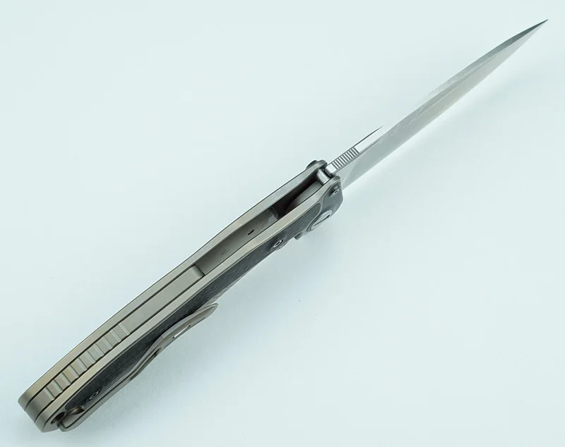 Складной нож VENOM BONE DOCTOR M390 Titanium CF Flipper уличный Карманный кухонный для кемпинга