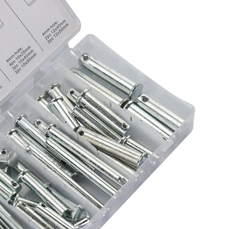 Набор штифтов с отверстиями комплект из 60 шт. плоской головкой цилиндрические
