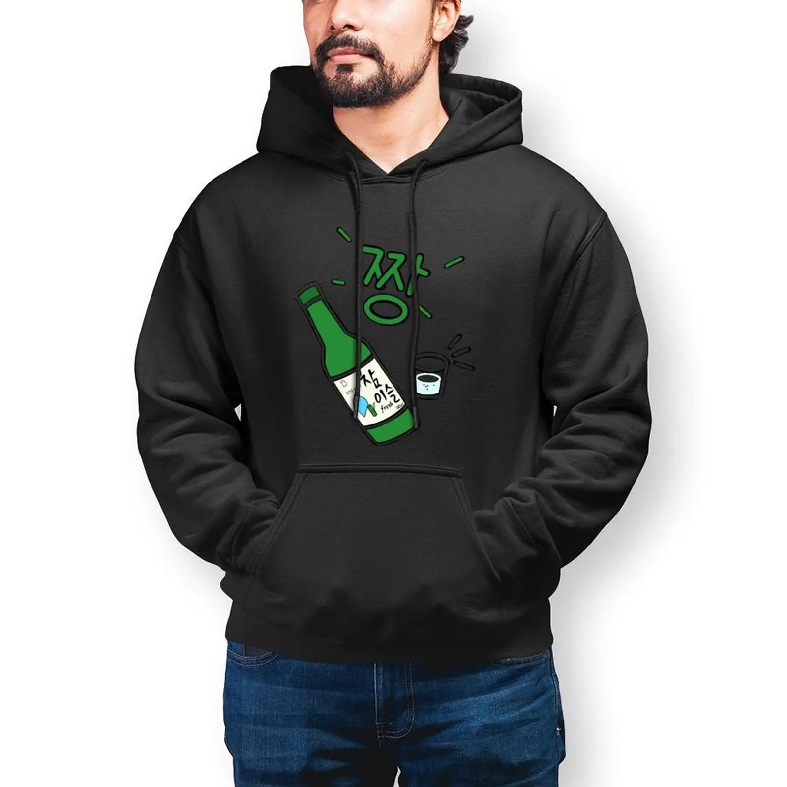 

Мужская зимняя толстовка с капюшоном и длинным рукавом