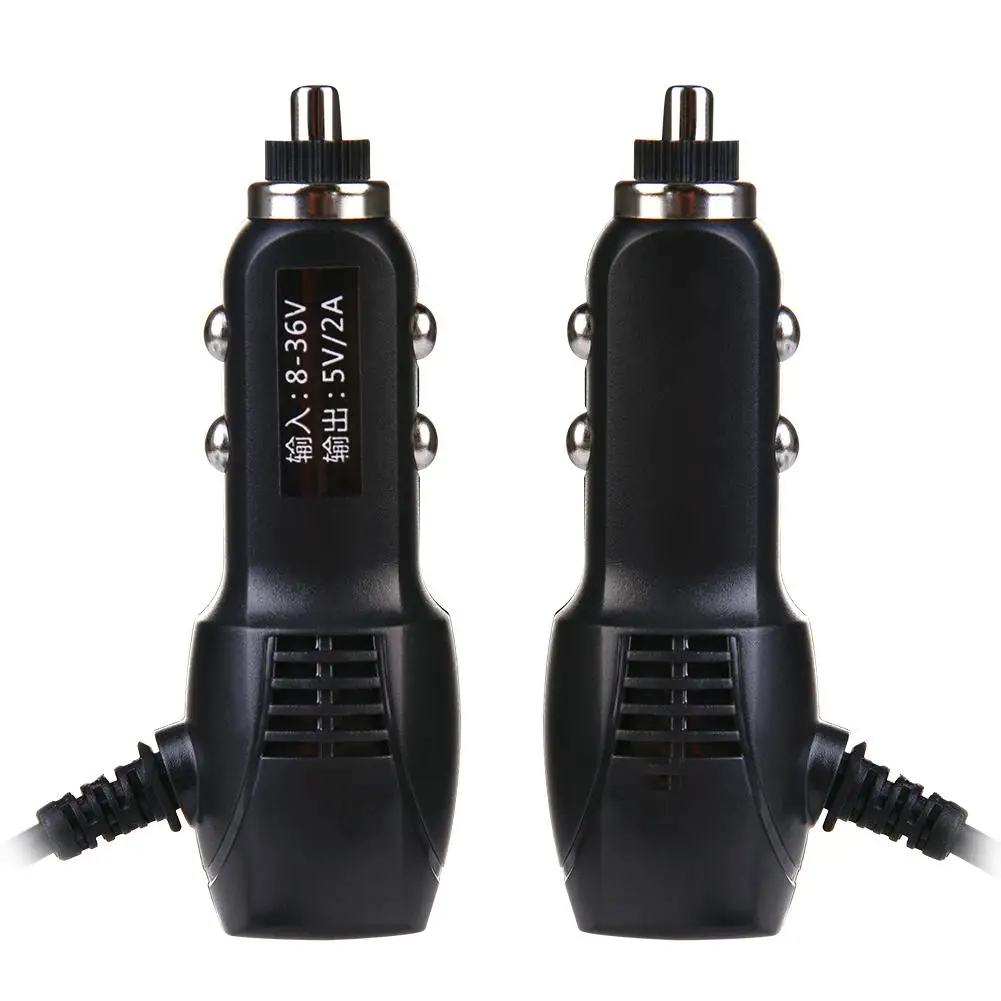 Car Dash Cam Charger Adapter USB Interface 3.5 M/3.83 Yd. Long 2A Current Rearview Mirror Dual Recording DVR Input 12-24V Output |