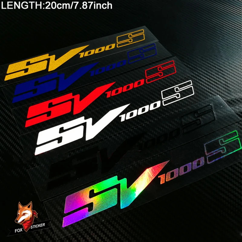 

Motorcycle Reflective Stickers Decals Accessories Wheel Rims Fairing Helmet Tank Pad Label Logo for SUZUKI SV1000S SV 1000S