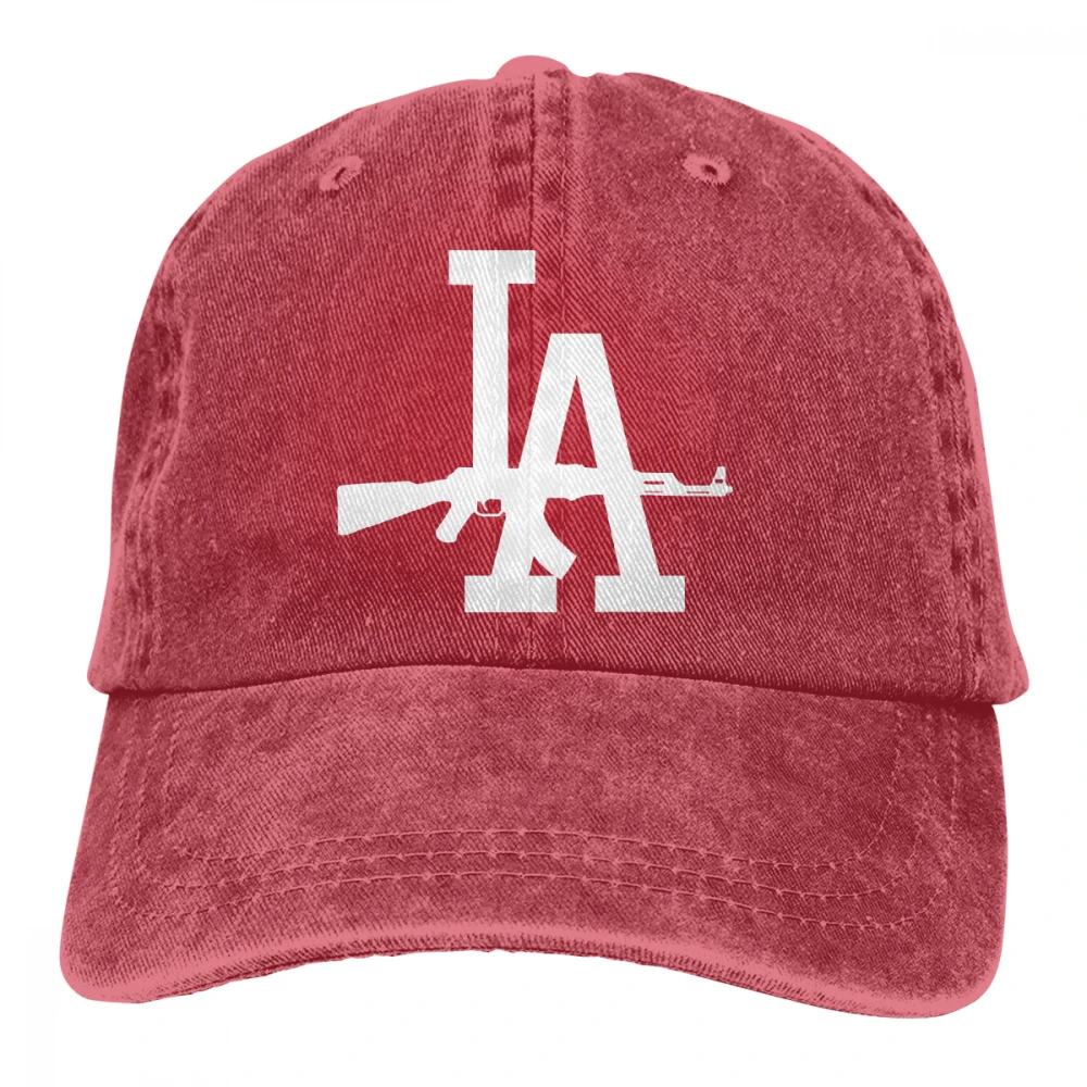 Los Angeles LA AK-47 Casquette черные унисекс Мужские Женские джинсовые бейсболка с ремешком кепки Регулируемый Гольф папа шляпа
