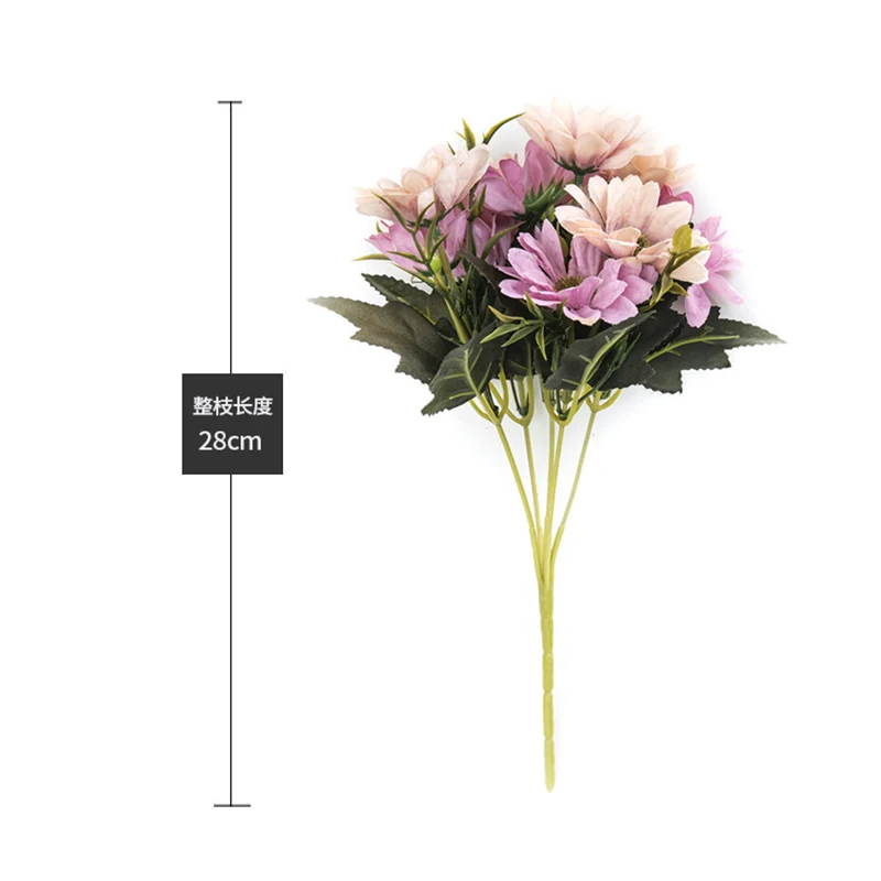 

Christmas Decoration For home 28CM Fake Flower Chrysanthemum Table Decor Artificial Flower For Wedding Decoration Home Decor