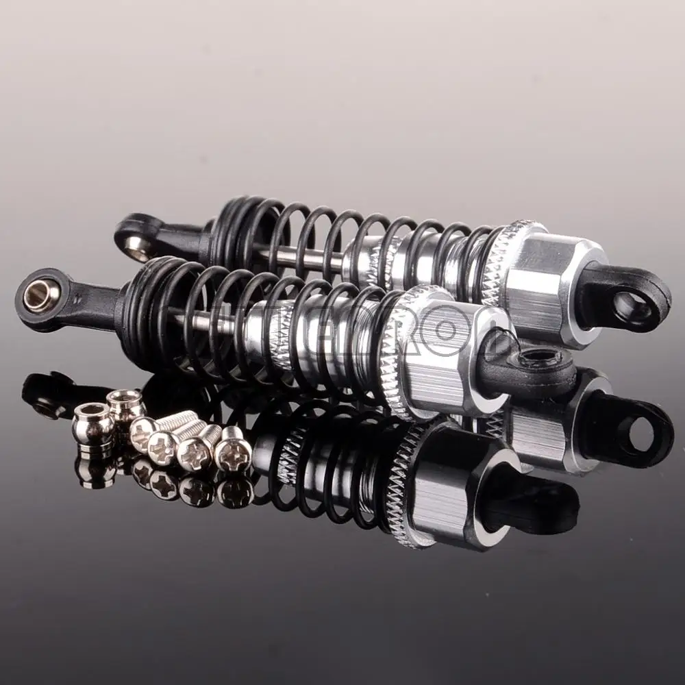 Silver ENRON 2 шт амортизатор демпфер 70 мм M602 RC автомобиль для Himoto 1/18 1:18 E18XBL Elcetric спино багги - Цвет: Silver
