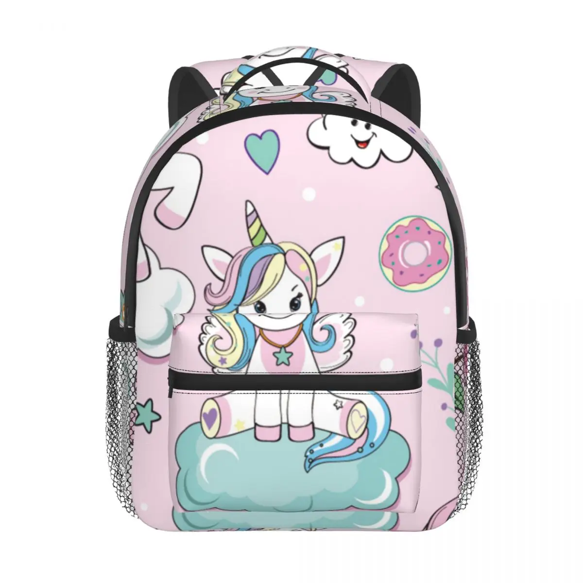 2022 Children Backpack Toddler Kids School Bag Cute Unicorns On Clouds Kindergarten Bag for Girl Boys