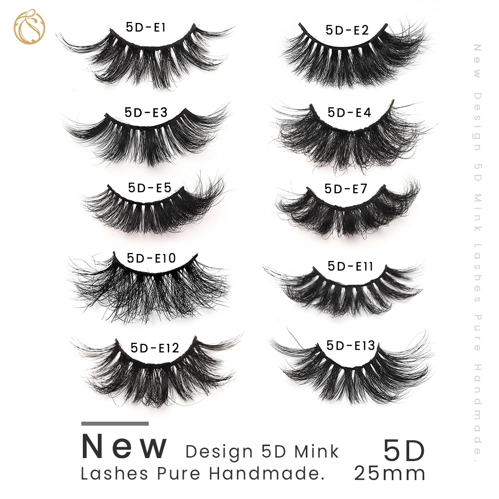 Fiuffy толстые 5d 25 мм норковые ресницы ручной работы высокого качества 100% настоящие