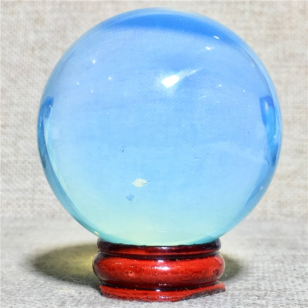 

Blue Opal Crystal Quartz Ball Ornament Home Decor Round Gemstone Globe Fashion Souvenir Chakra Healing Reiki Energy Sphere