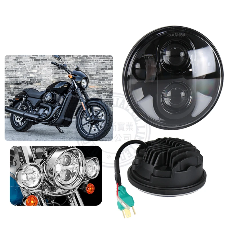 Универсальные мотоциклетные фары 1 шт. 5 75 дюйма светодиодные с дальний/Ближний