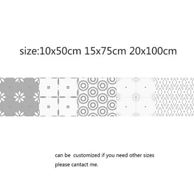 Ретро серый Плитки стены Стикеры 20*100 см Кухня шкаф для ванной комнаты