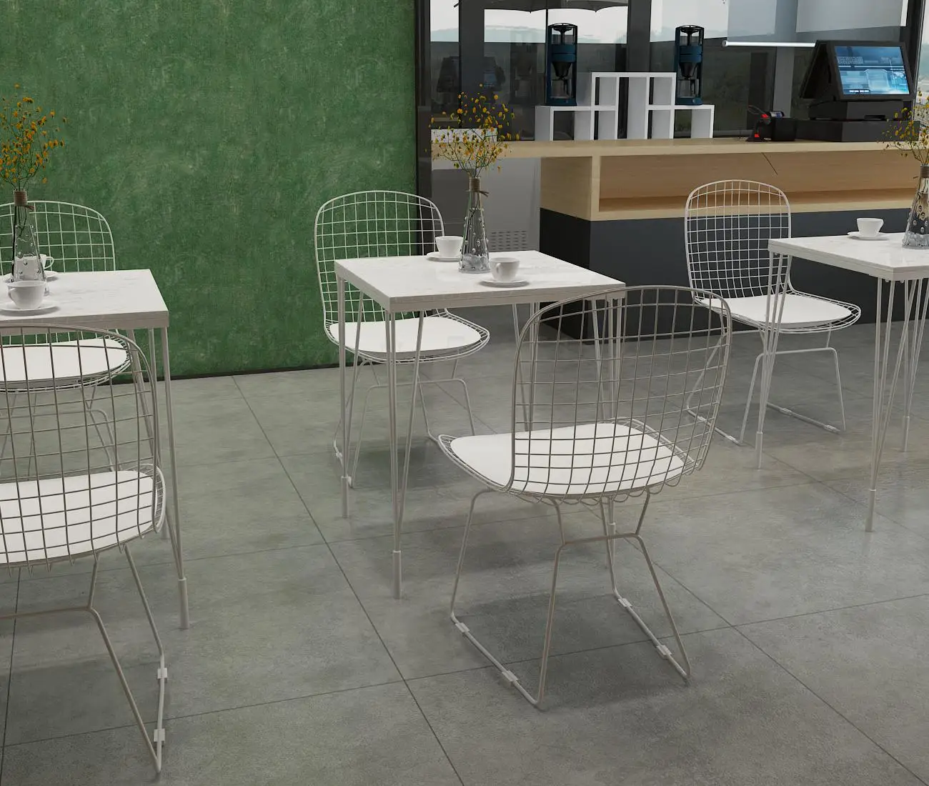 Стол и стул для чайного магазина простой комбинированный стол кафе музыки бара