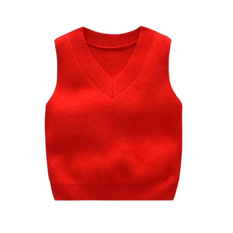 Детский свитер вязаный хлопковый жилет для мальчиков малышей От 1 до 5 лет |