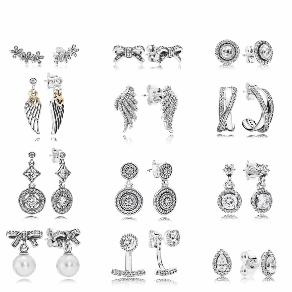 Женские серьги в форме крыльев из серебра 925 пробы | Украшения и аксессуары