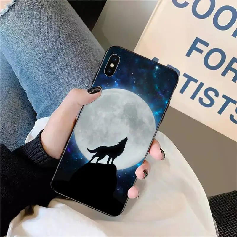 

Cute Snow Wolf Phone Case for iPhone 11 12 pro XS MAX 8 7 6 6S Plus X 5S SE 2020 XR mini