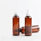 5 шт. 120 мл многоразовый нагреваемый-коричневыое и пластиковая бутылка янтарного цвета с насосом опрыскиватель пластиковая Портативный пустая бутылочка с распылителем пластиковые флаконы для духов