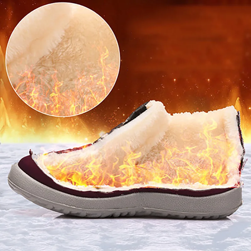 

Warm Winter Snow Boots Woman Ankle Boots For Women Shoes Winter Boots female Waterproof Shoes Velvet Short Booties