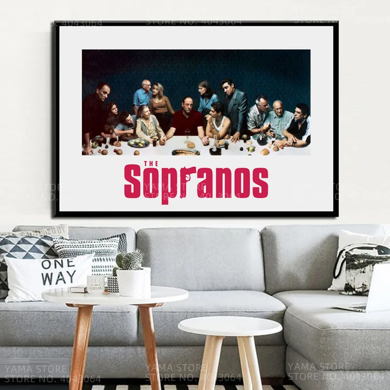Плакат сопранос J027 последний ужин классический фильм ТВ гангстеры мафия