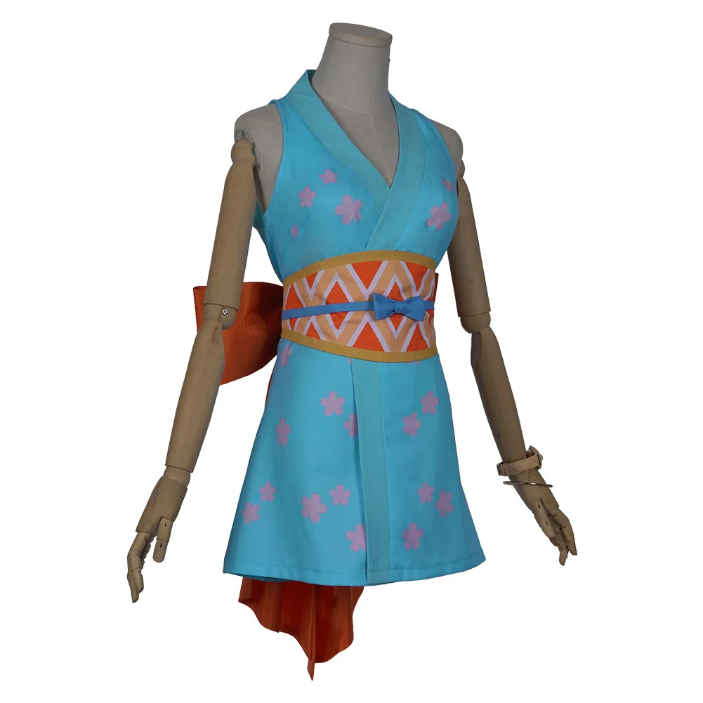 Японское аниме один предмет Nami Yukata Wano кимоно костюм для косплея вечерние костюмы