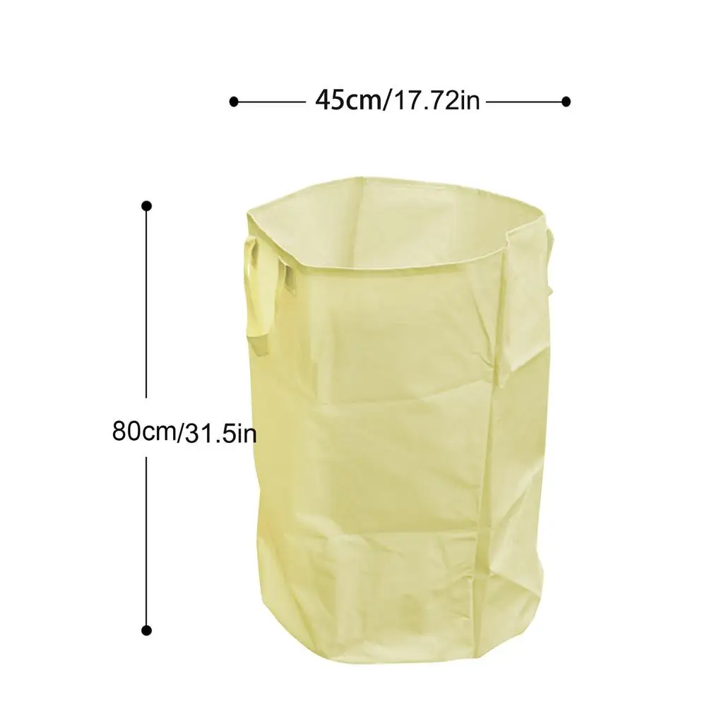 

Large Capacity Yellow Garden House Waste Trash Bag Green Lawn Leaf Waste Bag Yard Garbage Waste Collection Container Storage