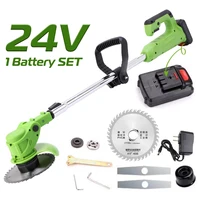 24v 25000rpm handheld electric lawn mower adjustable cordless grass hedge trimmer mowing machine garden power tool eu plug