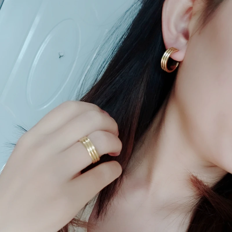 Простое крутое красивое и ретро Золотое кольцо | Украшения аксессуары