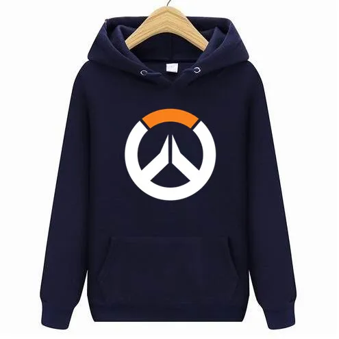 Бесплатная доставка 6 цветов мужские толстовки выбор OVERWATCH игровые логотипы