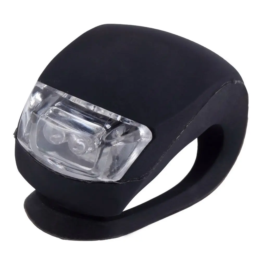 

Waterproof LED Head Front Rear Wheel Bicycle Bike Cycling Silicone Head Front Rear Wheel Safety Light Lamp