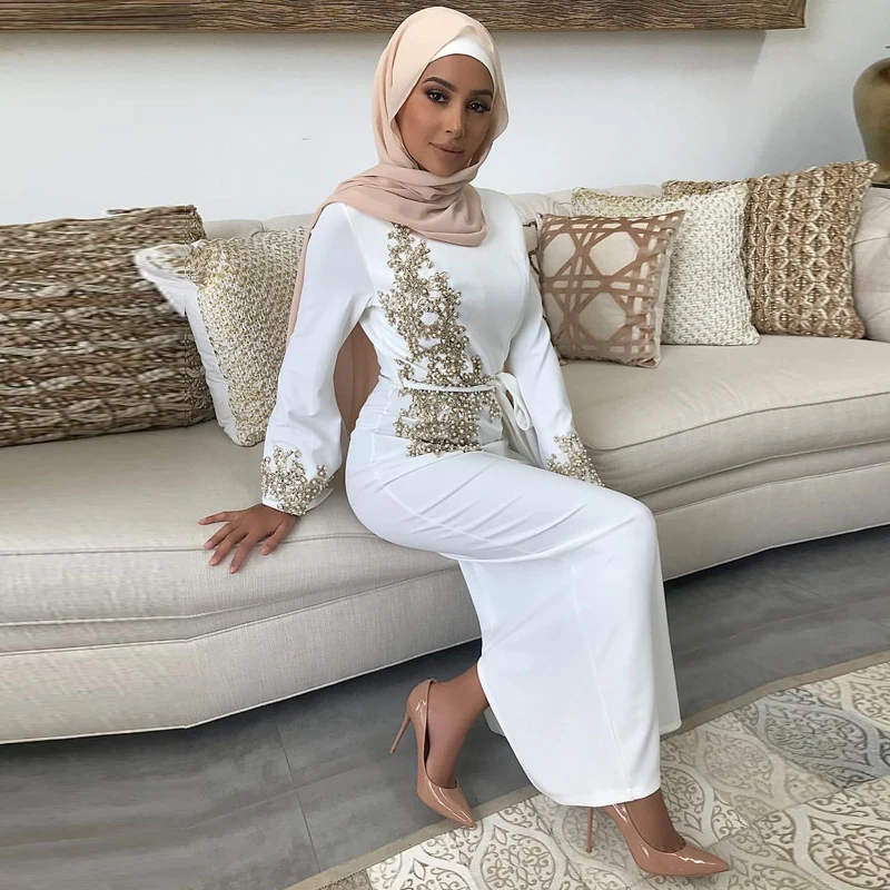 2020 Abaya Дубай мусульманское платье кафтан арабское турецкий Рамадан ОАЭ ИД одежда