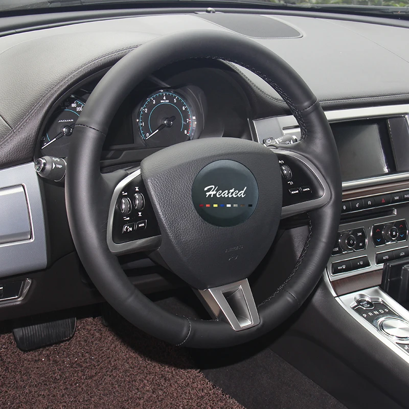 Наппа кожаный чехол на руль автомобиля для Jaguar xf volante Оплетка руль|wheel steering