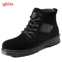 new mens construction outdoor high top steel toe cap safety boot shoes men puncture proof work shoes winter indestructible boots