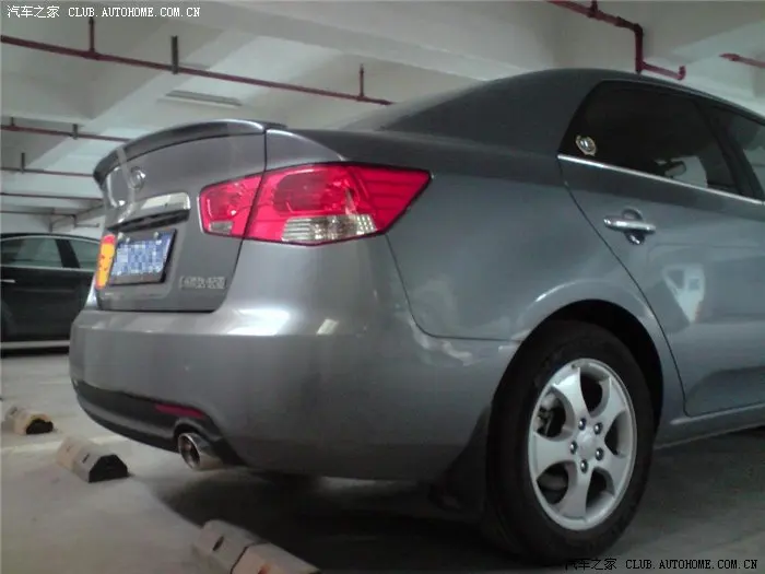 Спойлер заднего крыла для Kia Forte 2010/11/12/13/15/2016 из АБС-пластика цвет грунтовки