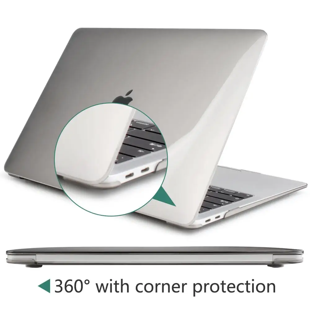Для нового MacBook retina Pro Air 13 15 16 A2141 A2159 A1932 A1990 чехол с сенсорной панелью и клавиатурой прозрачный кристально матовый жесткий чехол
