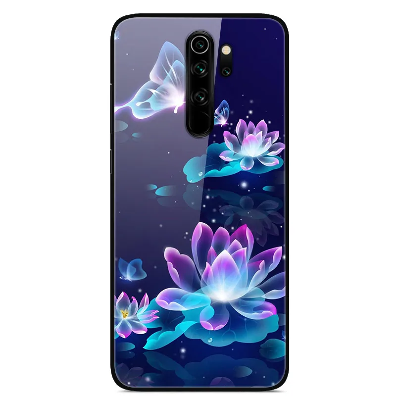 19 Redmi Note 8 Pro Чехол 6,53 ''стекло твердая задняя крышка для Xiaomi Redmi Note 8 Pro чехлы для телефонов силикон бампер Fundas Redmi Note8 8T - Цвет: 19