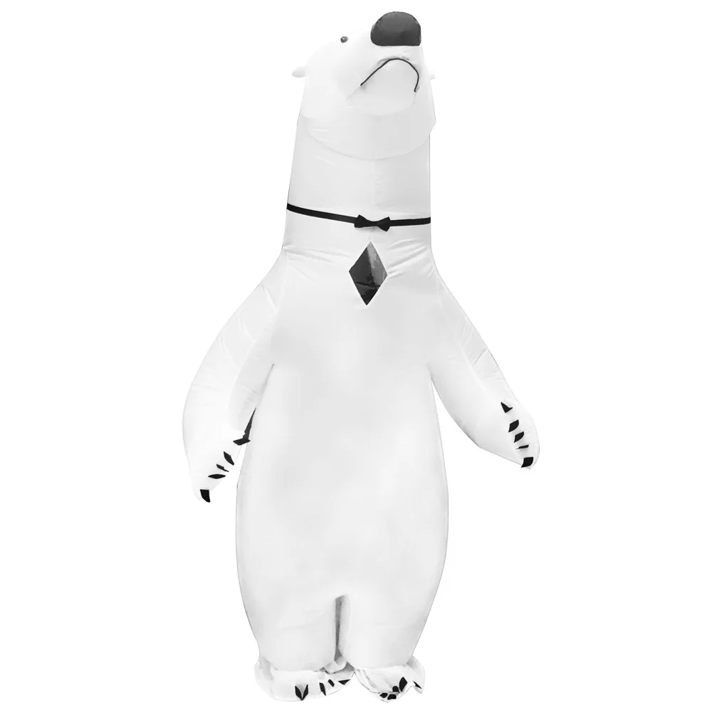 Mascot Halloween Cosplay Inflatable Costumes Animal Polar Bear Inflated Garment Adult Purim Fancy Party Dress Up |