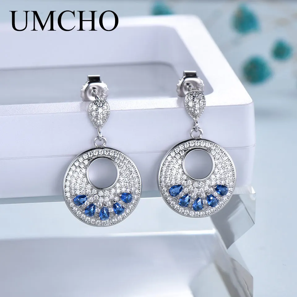 

Серьги-клипсы женские круглые из серебра 925 пробы с голубым топазом