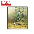 Наборы для вышивки крестом, наборы для рукоделия с печатным рисунком, 11ct-холст для домашнего декора, картина с животными, полный NCKA080
