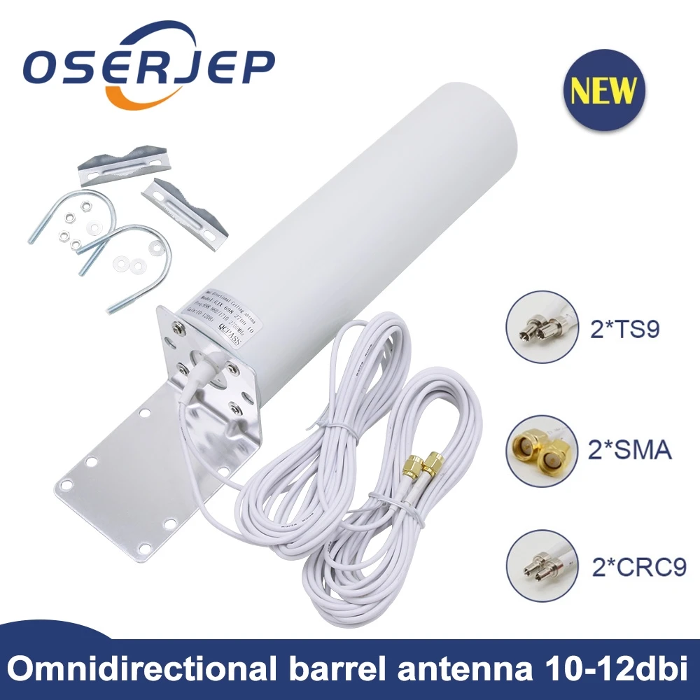 4G LTE Антенна CRC9 SMA TS9 12dBi Omni антенна 2 3 ГГц внешний цельный кабель 5 м 4 для