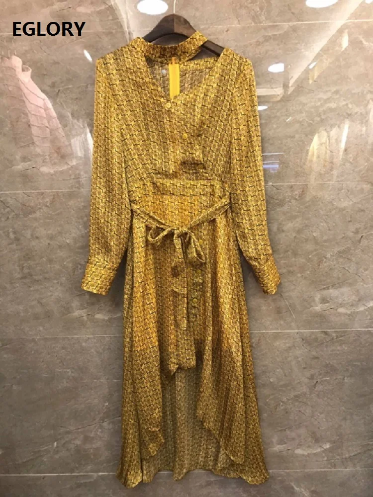 Женское асимметричное шелковое платье желтое оранжевое абрикосовое ажурное с