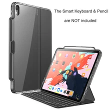 Smart Keyboard & Pencil are NOT INCLUDED!I-BLASON For iPad Pro 11 Case 2018 With Pencil Holder Compatible with Official Keyboard