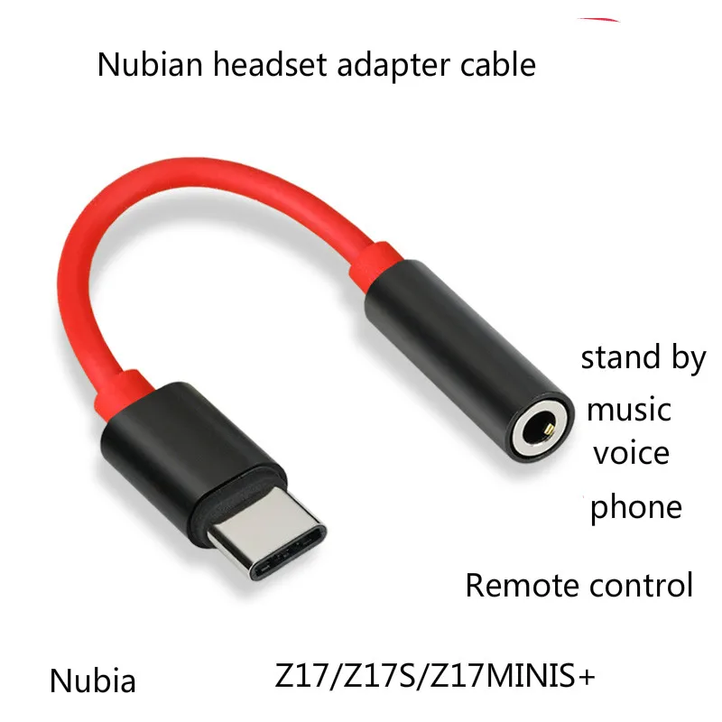 Нубийские наушники type c до 3 5 мм аудио подключение Nubiaz17/z17minis адаптер для наушников
