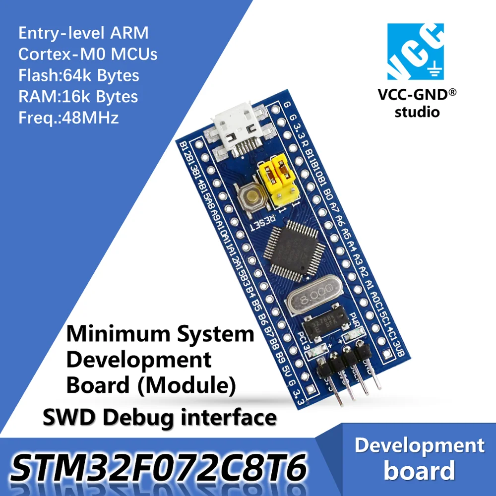 Настольная плата STM32F072C8T6 STM32F072 072C8T6 STM32F0|Демонстрационные стенды| |