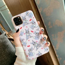 Прекрасный чехол для телефона с кроликом для iphone 11 11Pro Max для iphone X XR XS Max 7 8 6 6S Plus матовый мягкий термополиуретан чехол capa Прекрасный чехол для телефона с кроликом для iphone 11 11Pro Max для iphone X XR XS Max 7 8 6 6S Plus матовый мягкий термополиуретан чехол capa