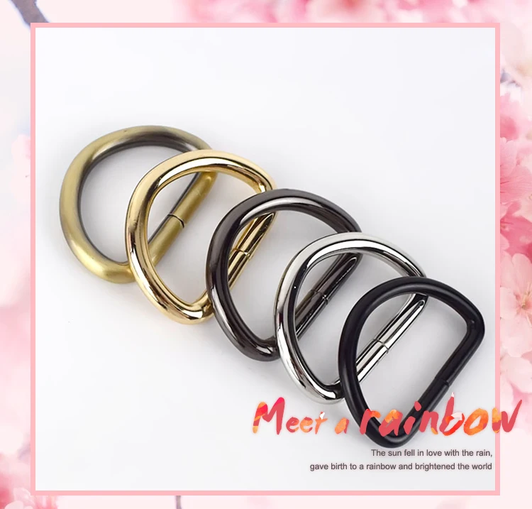 Meetee 10/30pcs 32mm Metal O D Ring Buckle Backpack Strap Hang Buckle DIY Luggage Hook Bag Hardware Decoration Accessories F4-6