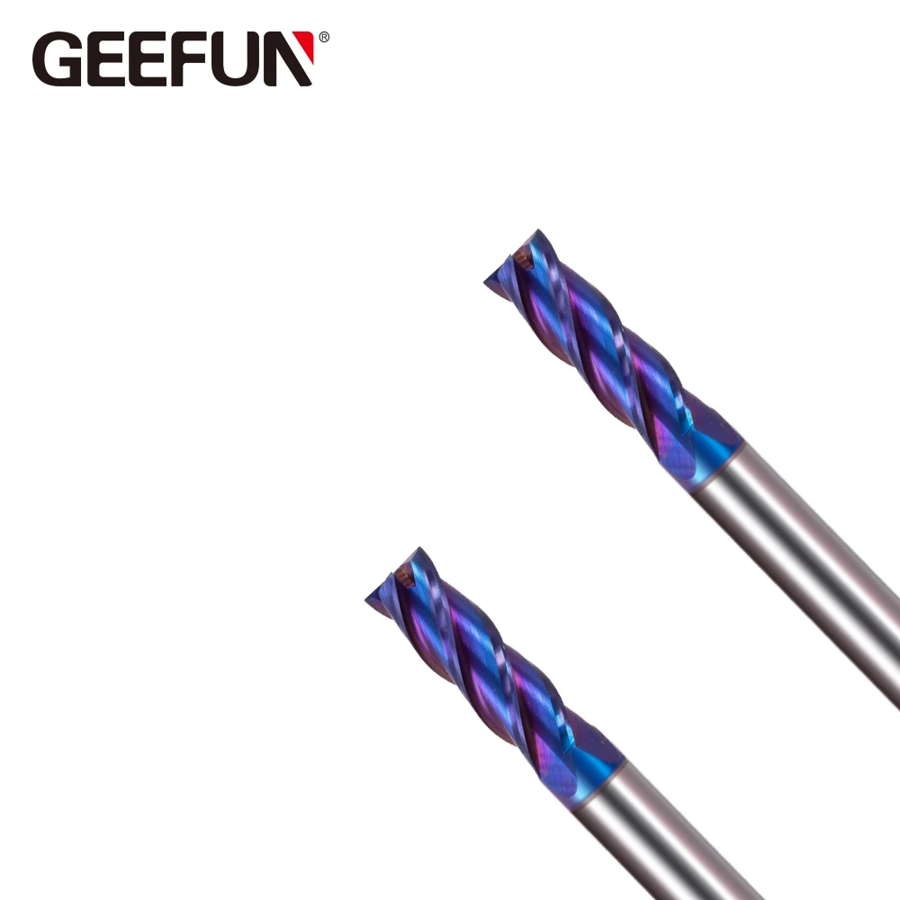 Вольфрамовая твердосплавная плоская квадратная Концевая фреза HRC65 D5x13xD6x50 * 4F с