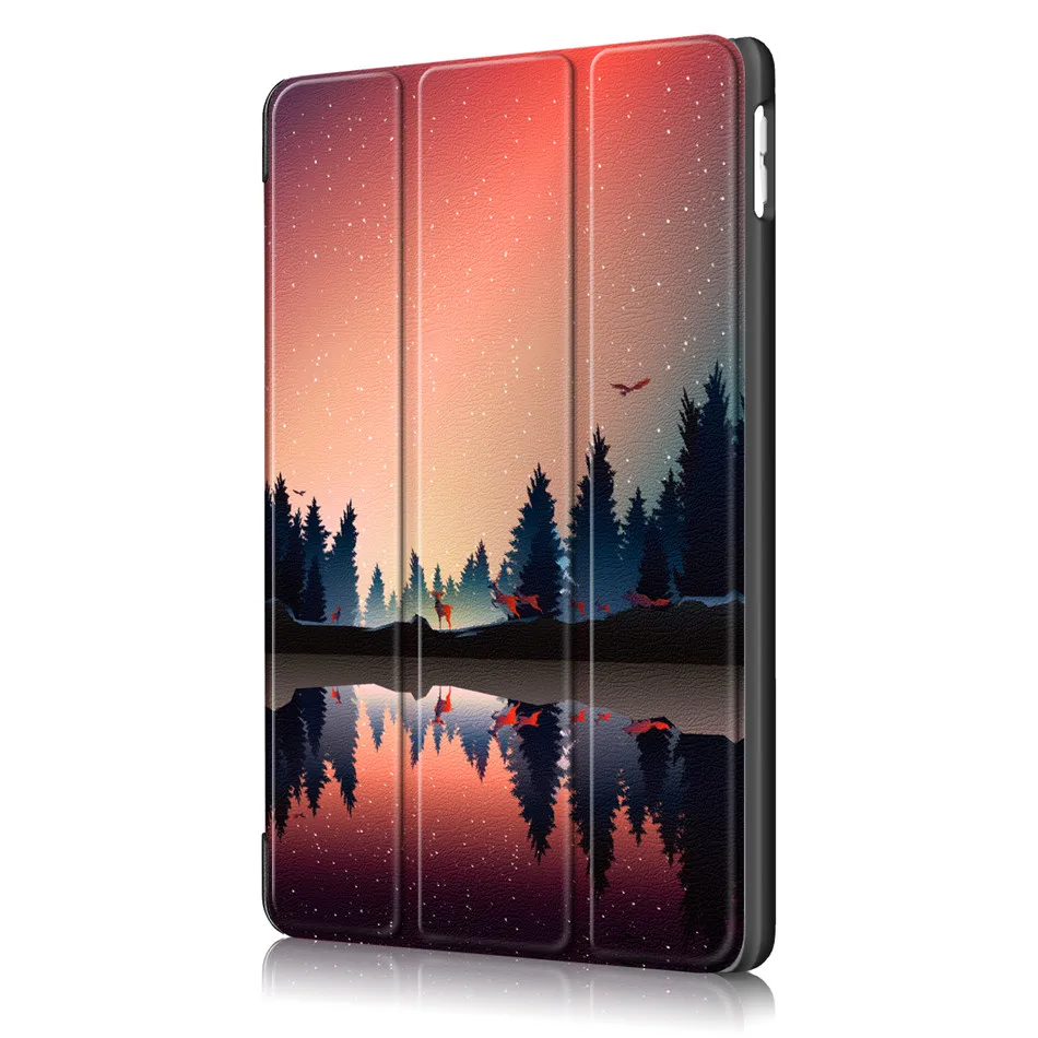 Для iPad Air 3rd поколения 10,5 чехол Smart Cover Funda для iPad Air 3 10,5 дюймов 10,2 7th складываются в три раза подставка мягкий чехол для задней панели
