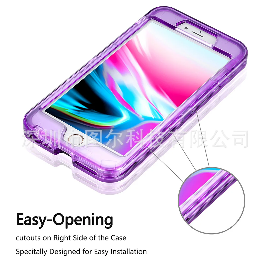 IPhone XR чехол для телефона прозрачный три в одном ударопрочный защитный чехол Xs MAX применимо 6 S 7-8 Plus